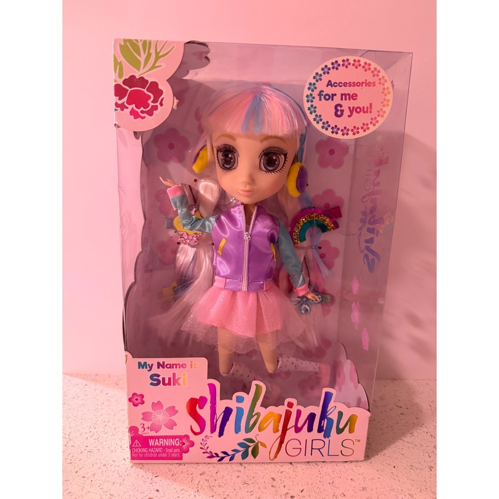 Shibajuku Girls Suki 13 Inch Fashion Doll Pastel Hair Accessories HUN8619 New